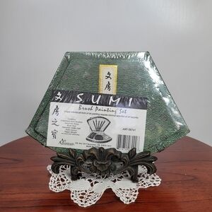 Chinese Vintage Calligraphy Drawing Writing Set Paint Brush Set Sealed Artsy Art